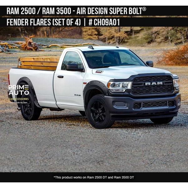 Фендера RAM/Dodge Ram 2500 2019-2023 черный AIR DESIGN CH09A01 CH09A01 фото