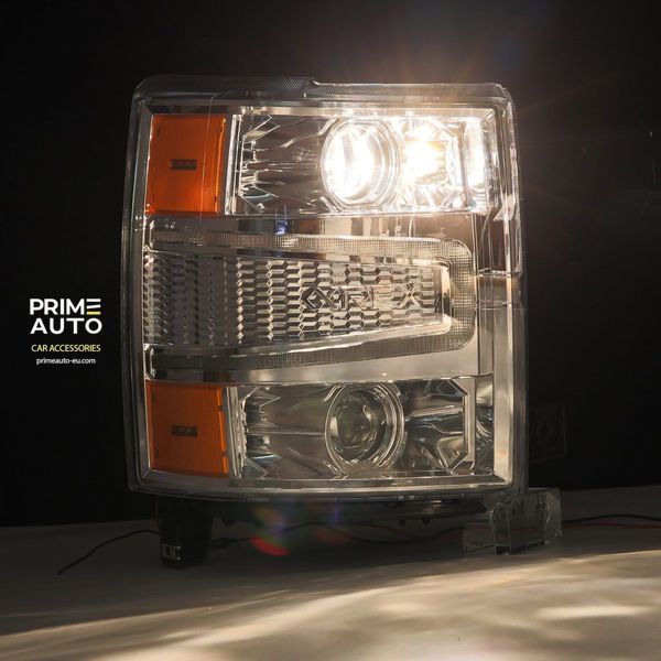 Lampy przednie Chevrolet Silverado 1500 2014-2015 PRO seria chrom AlphaRex 880246