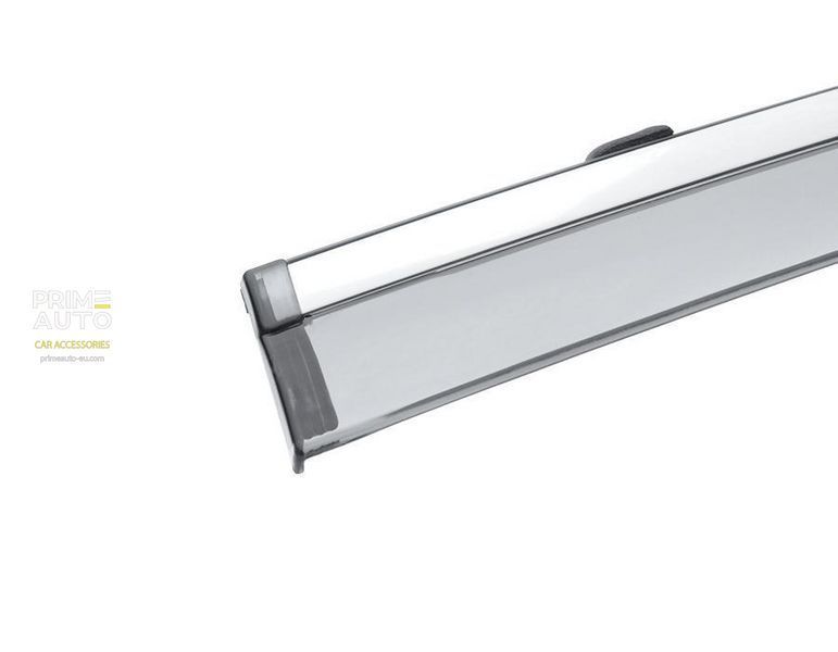 Owiewki do szyb samochodowych num 4 szt z chromowaną odlewanie Chrysler 300C 2011 - 2025 Sedan Wellvisors 3-847CY003