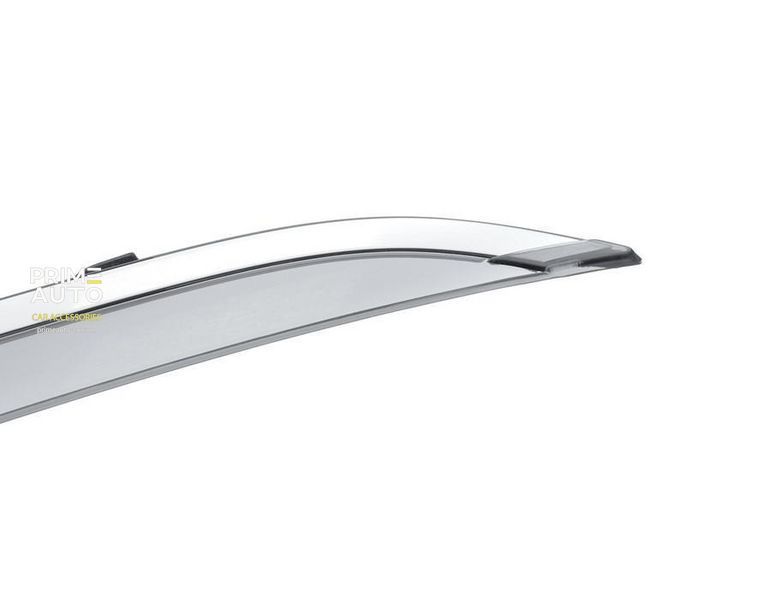 Owiewki do szyb samochodowych num 4 szt z chromowaną odlewanie Chrysler 300C 2011 - 2025 Sedan Wellvisors 3-847CY003