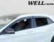 Дефлекторы окон к-т 4 шт с черным хромированным молдингом Mercedes-Benz GLA-Class 2015 - 2020 Wellvisors 3-847MB019 3-847MB019 фото 7