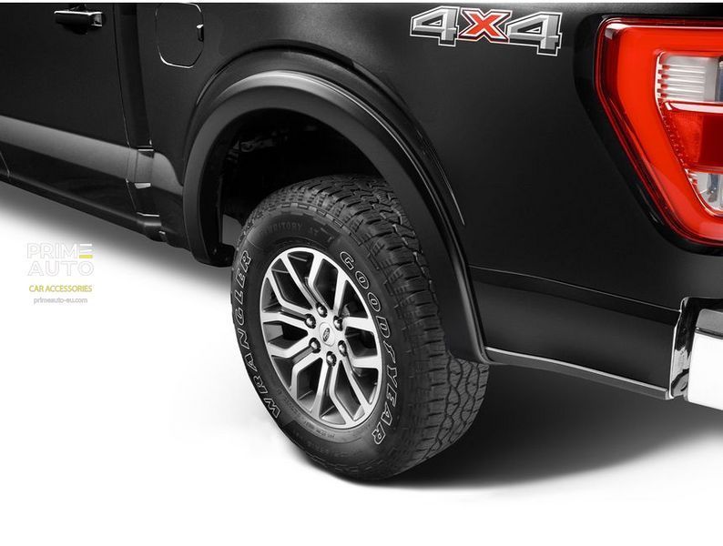 Fender Flares set 4 PCs Jeep Wrangler JL 2018-2025 Flat-style black Bushwacker 11950-07