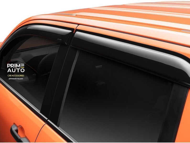 Window Deflectors 4 pcs Set Toyota Tacoma 2024-2025 VENTVISOR OUTSIDE MOUNT Dark Smoke AVS 94270